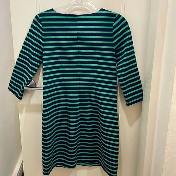 Gap Dress scooped neck with Green & Navy stripes Size XS - Picture 3 of 6